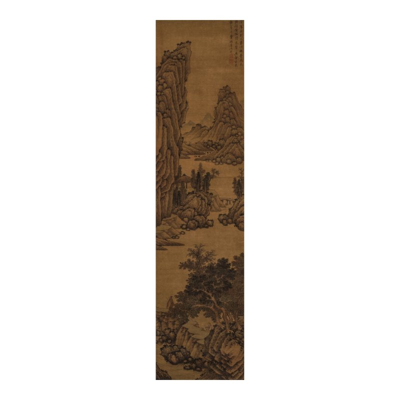 （款）沈周　溪亭春仲　設色絹本　立軸 | AFTER SHEN ZHOU