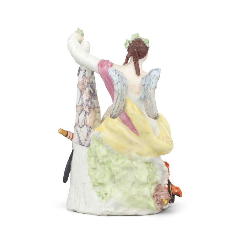 A Bow figure of a muse, probably Calliope, circa 1750-54 - 图3