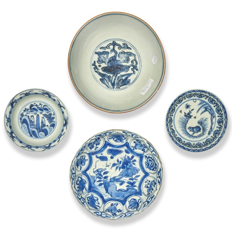 明晚期 青花瓷一組四件 | A GROUP OF BLUE AND WHITE WARES - 图5