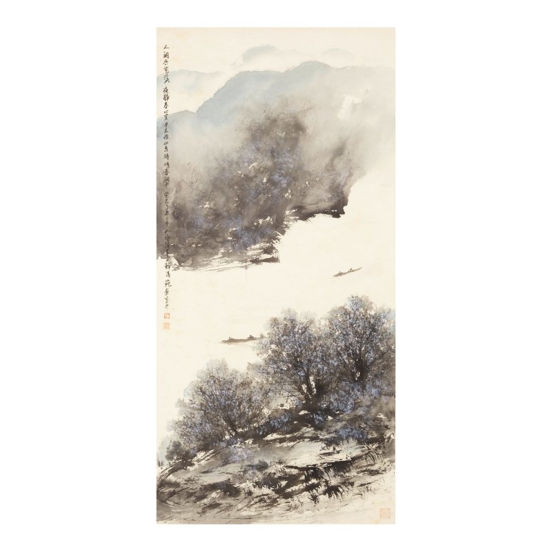 崔如琢（生於1944年） 春色閑渡 設色紙本 立軸 二〇一三年作 | CUI RUZHUO (B. 1944)