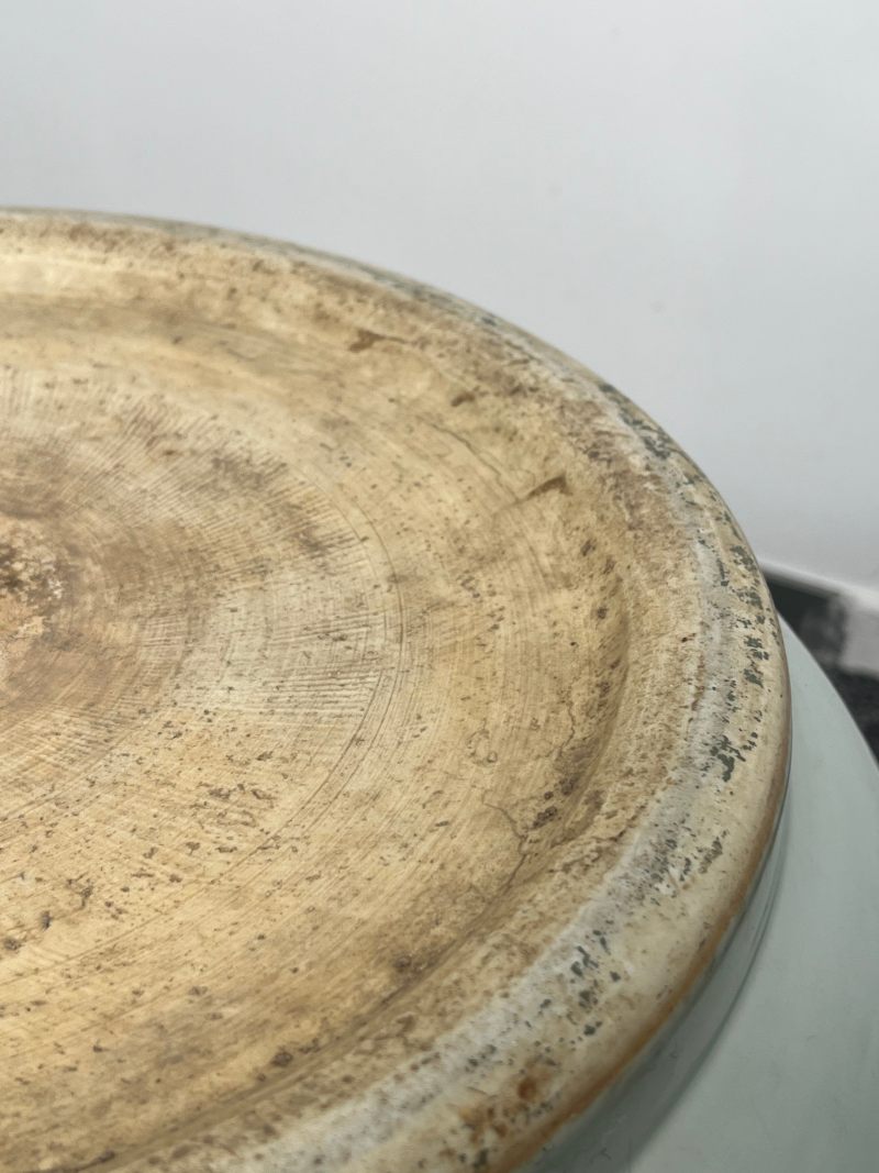 清康熙  御制青花釉里红“八龙贺寿”纹大花盆 ( 带木座 ) - 图24