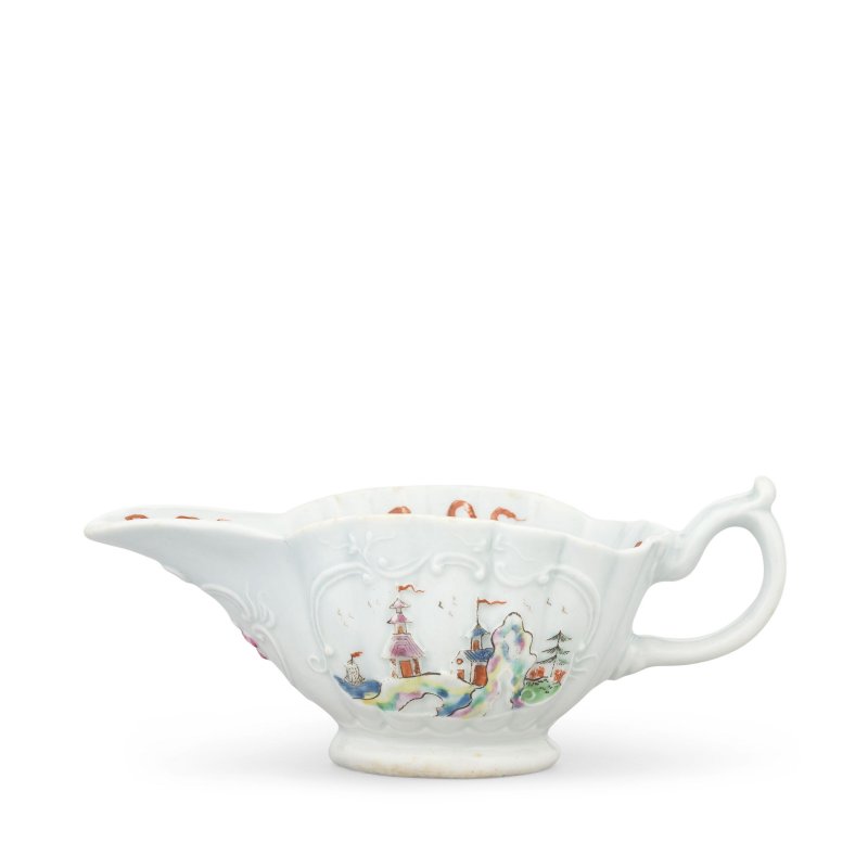 A Worcester creamboat or small sauceboat, circa 1753-54 - 图4