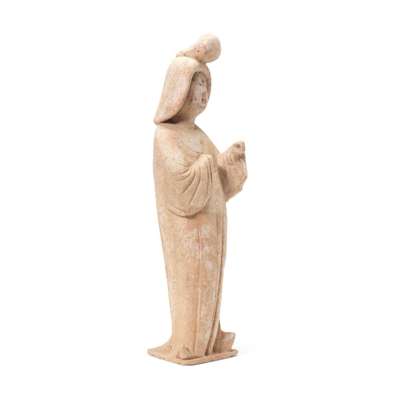 唐 仕女俑 | A POTTERY FIGURE OF A COURT LADY - 图8