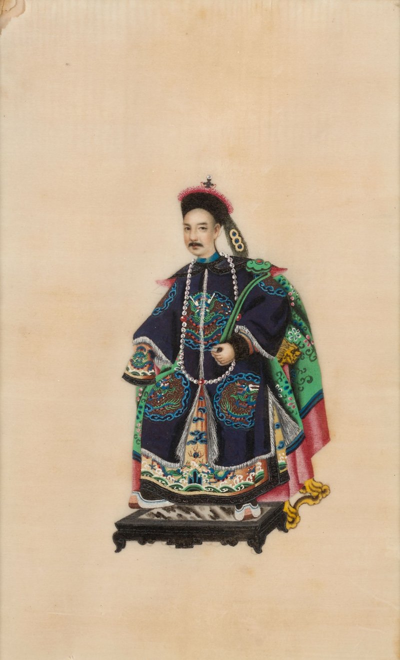 佚名 廣東學院畫派 清代官服圖 冊頁十幀 設色紙本 鏡框 十九世紀 | ANONYMOUS, GUANGDONG SCHOOL, 19th century - 图11