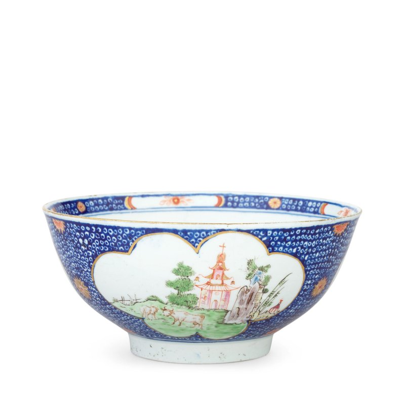 A important documentary Vauxhall bowl, dated 1757 - 图8