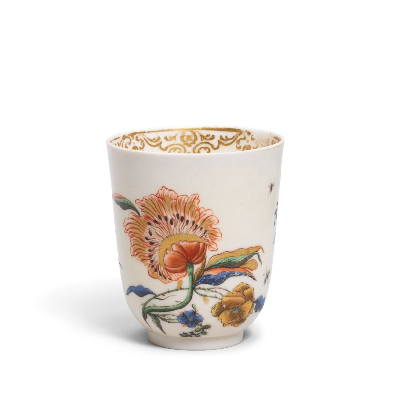 A Capodimonte cup, circa 1750