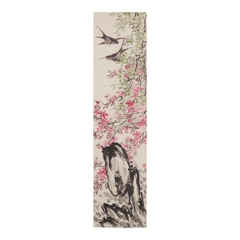 謝公展（1885-1940）花卉四屏 設色紙本 立軸 | XIE GONGZHAN (1885-1940) - 图7