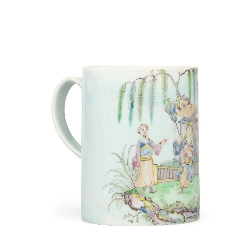 A remarkable Vauxhall mug, circa 1755 - 图4