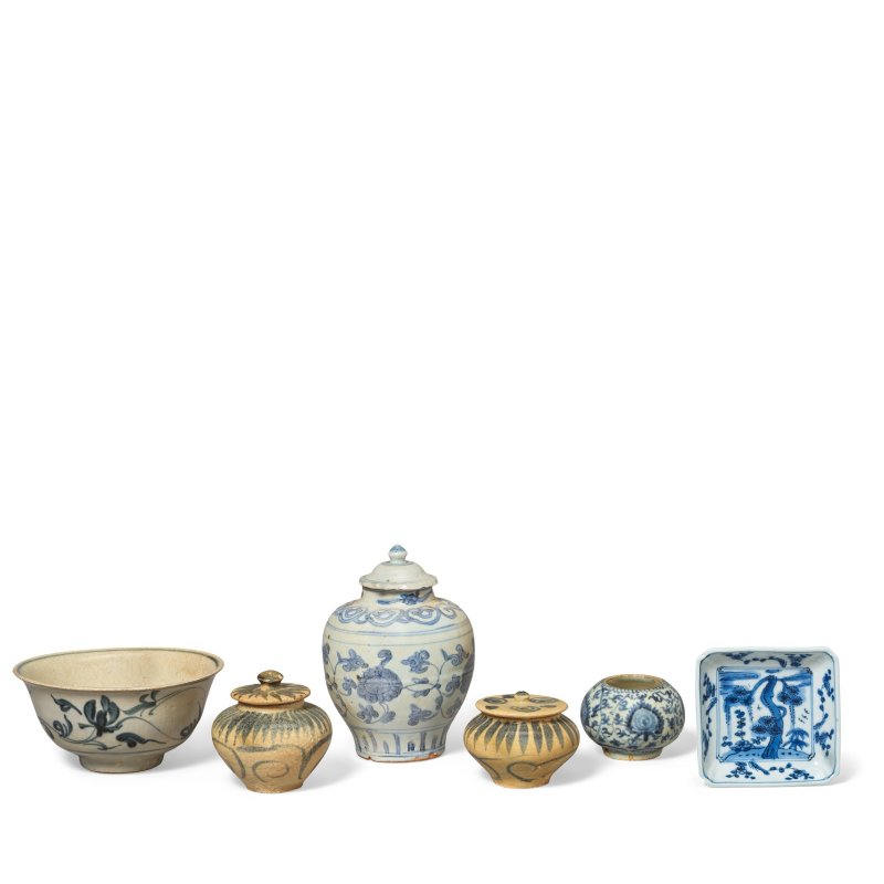 明 青花瓷一組 | A GROUP OF BLUE AND WHITE WARES - 图2