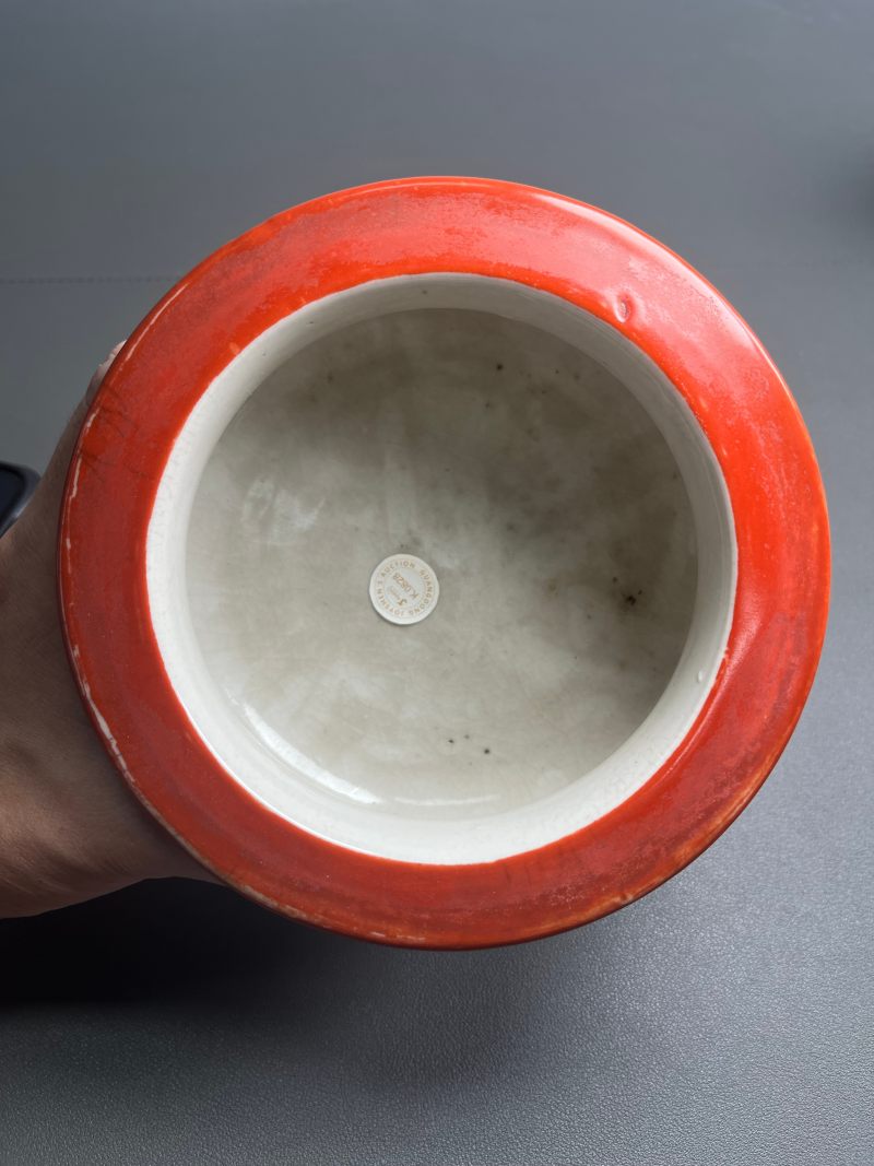清雍正  珊瑚红釉鬲式炉 - 图7