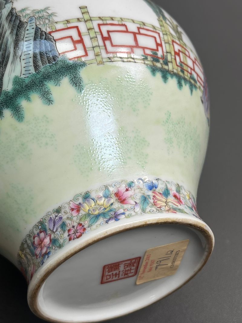 民国  粉彩婴戏图盖罐（一对） - 图30