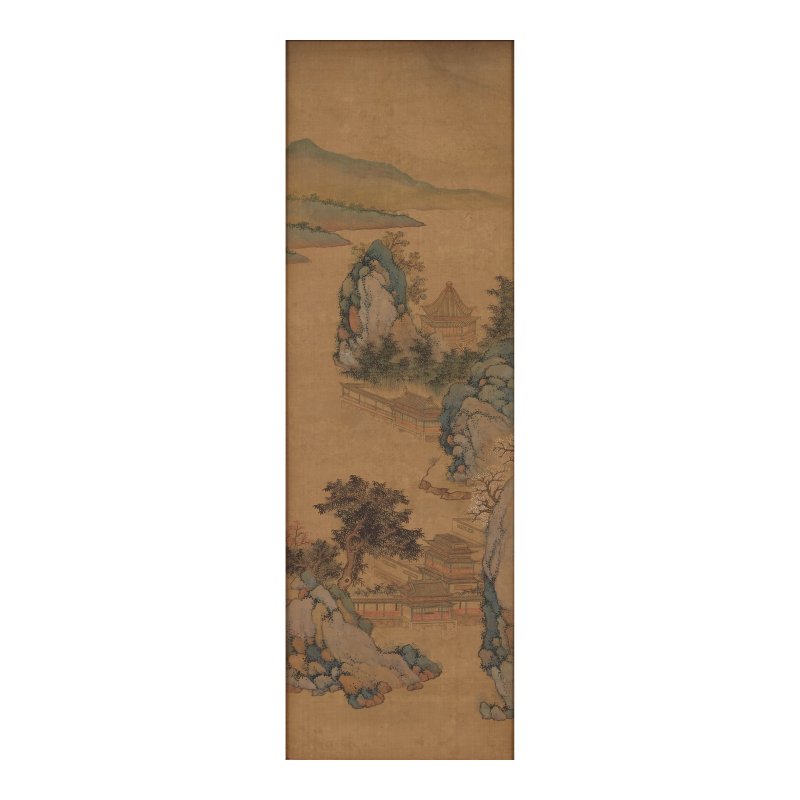 佚名（十九至二十世紀） 山水樓閣 設色絹本 鏡框 | ANONYMOUS (19TH/20TH CENTURY)