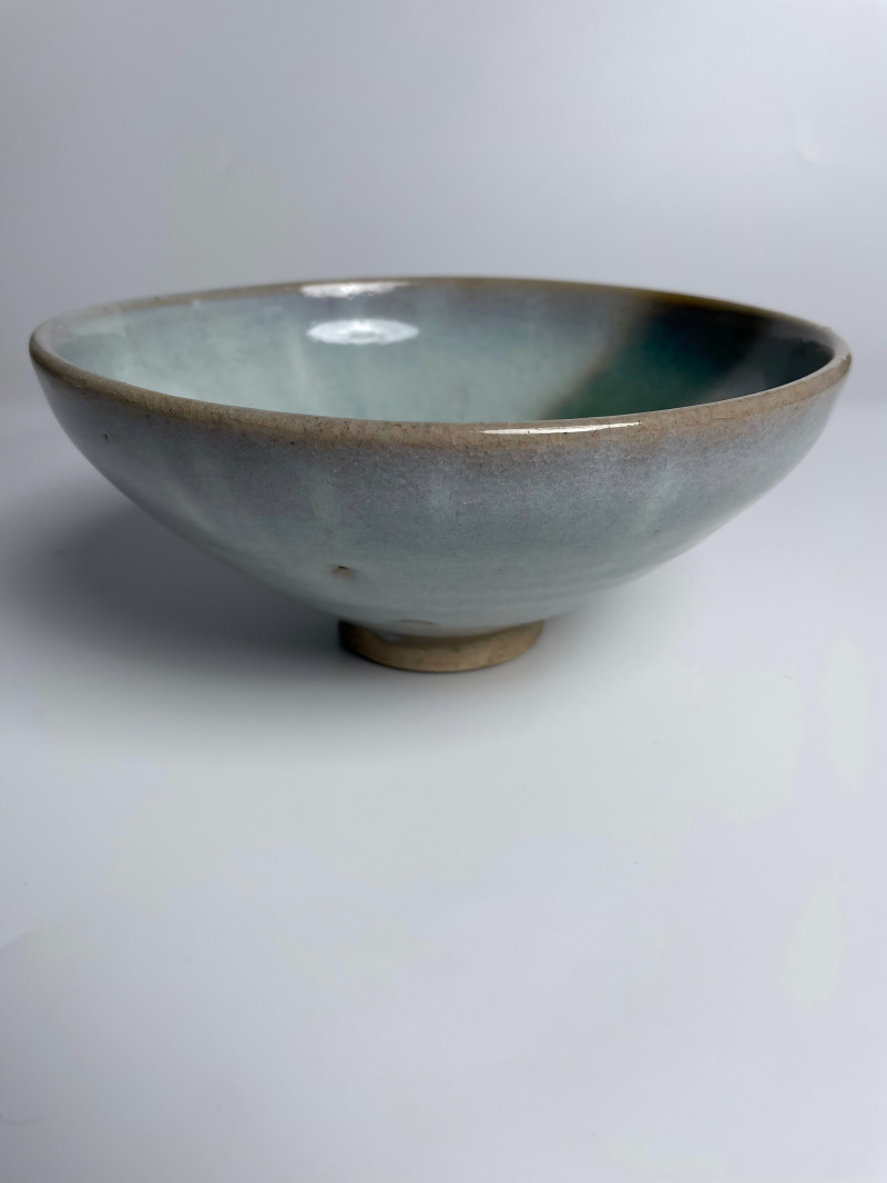 元  钧窑天青紫釉翠斑碗 - 图2