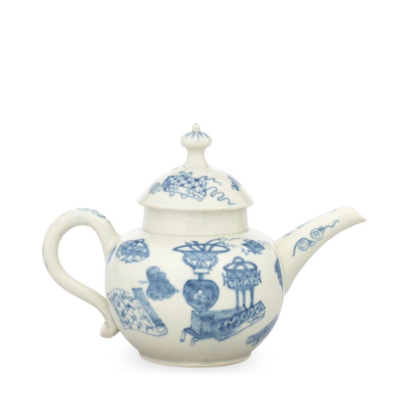 An important Limehouse teapot and cover, circa 1746-48