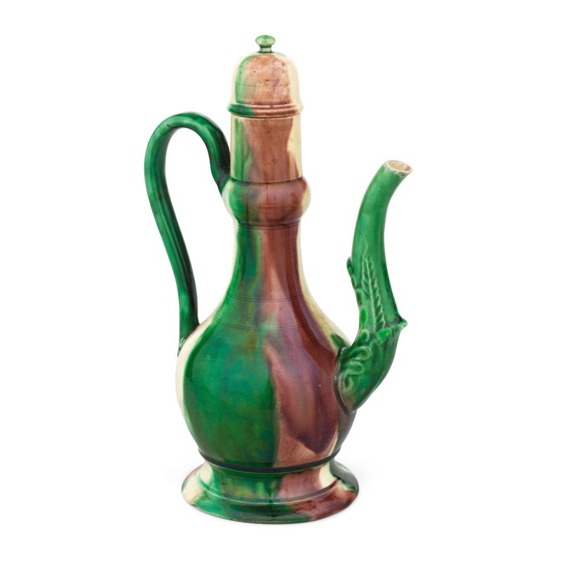 A rare Whieldon type creamware ewer and screw cover, circa 1770-80 - 图4
