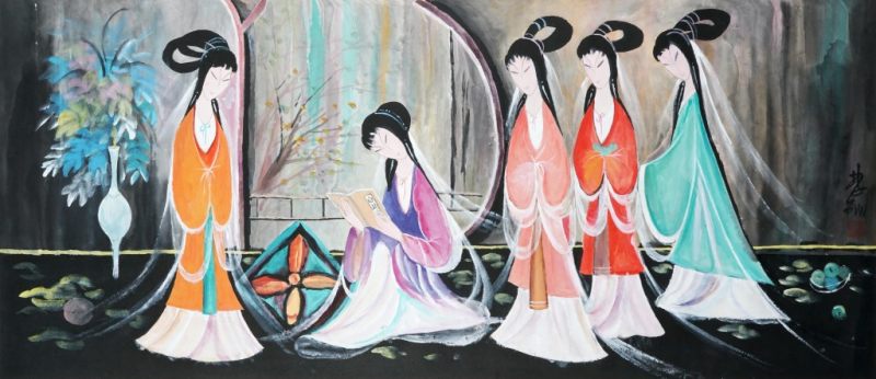    林風眠 群芳圖