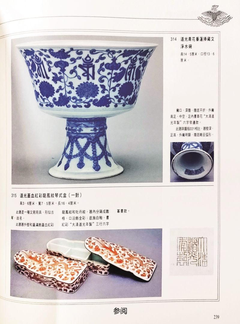 清道光  青花缠枝莲纹高足杯 - 图3