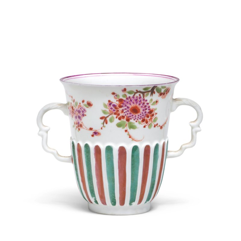An early Meissen double-handled beaker, circa 1725-30