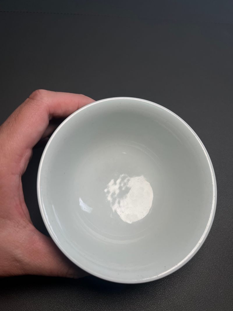 清嘉庆  绿地紫龙碗 - 图13