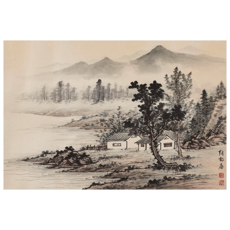 葉醉白（1909-1999）/劉伯鑾（1923年生）/張郁廉（1914-2010） 畫作五幅 | YE ZUIBAI (1909-1999)/LIU BOLUAN (B.1923)/ZHANG YULIAN (1914-2010) - 图11