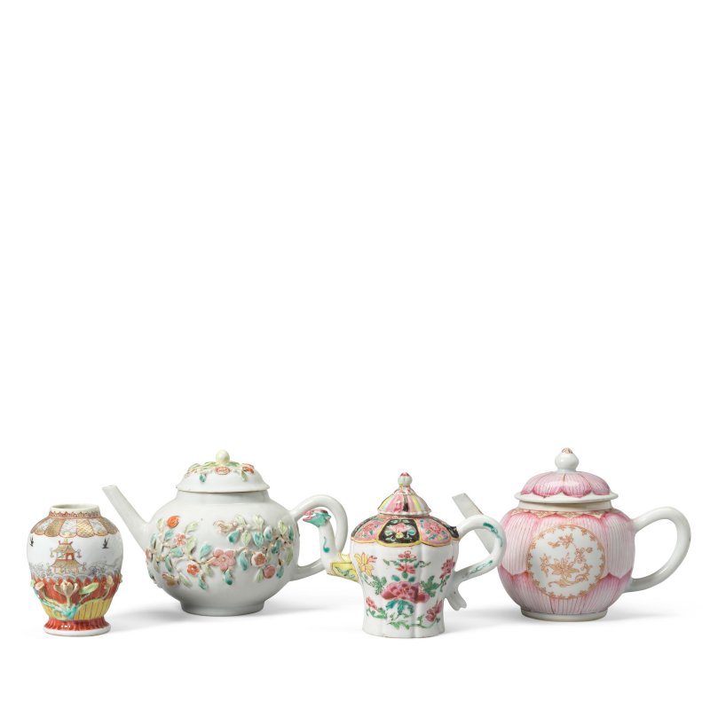 清雍正至乾隆 粉彩外銷茶具一組 | A GROUP OF FAMILLE ROSE EXPORT TEA WARES - 图6
