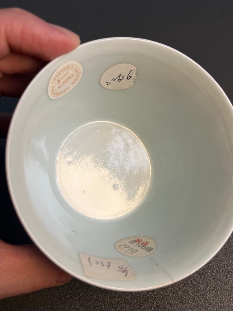 清雍正  青花凤纹马蹄杯 - 图13