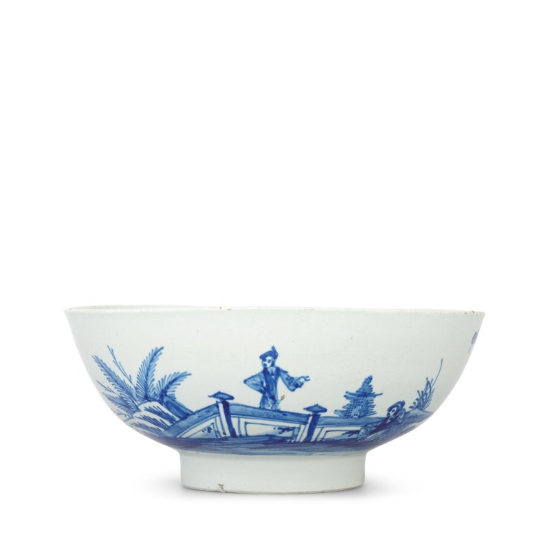 A rare Vauxhall bowl, circa 1758 - 图3