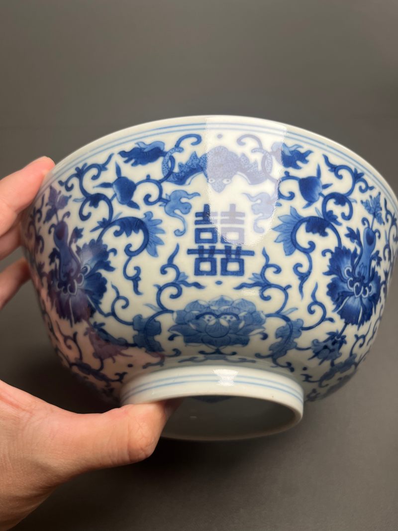 清道光  “慎德堂制”青花云龙海水纹碗 - 图27