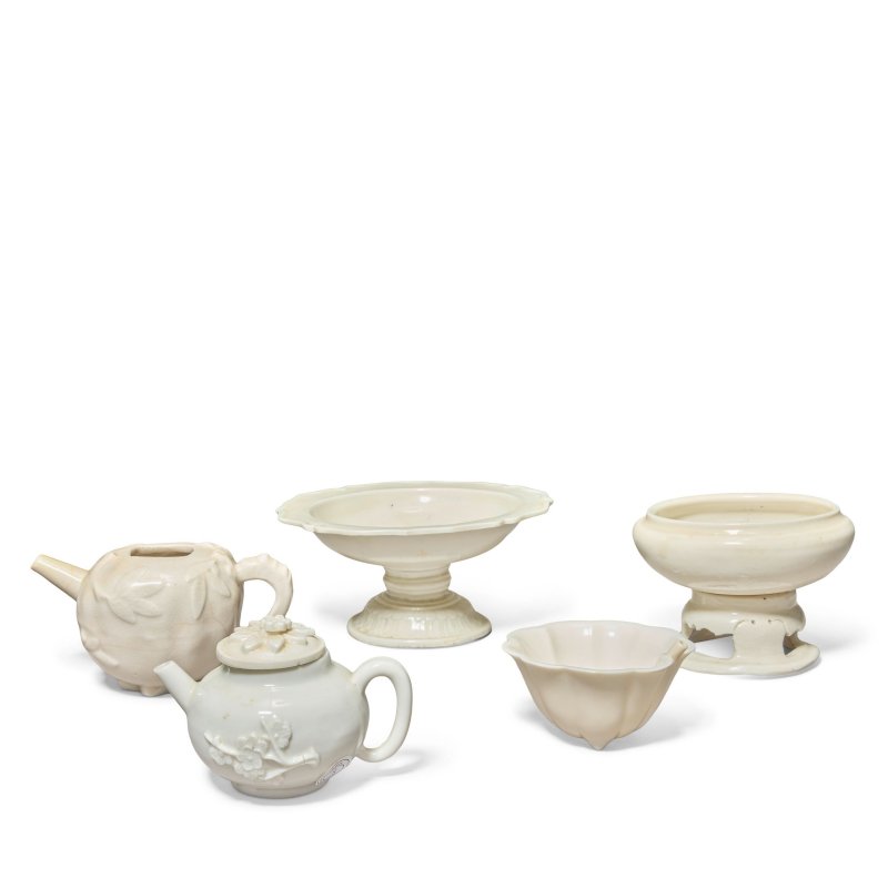 十七/十八世紀 德化窯器皿一組 | A GROUP OF BLANC-DE-CHINE WARES - 图3