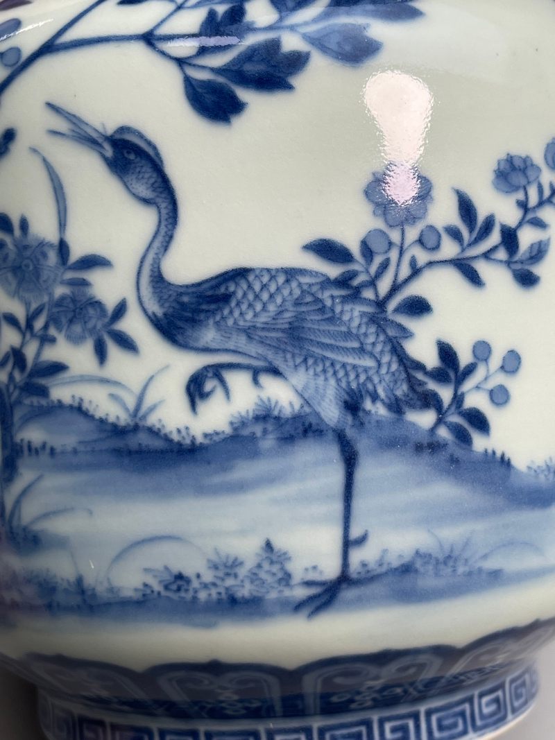 清道光  御制青花六合同春如意耳尊 - 图22