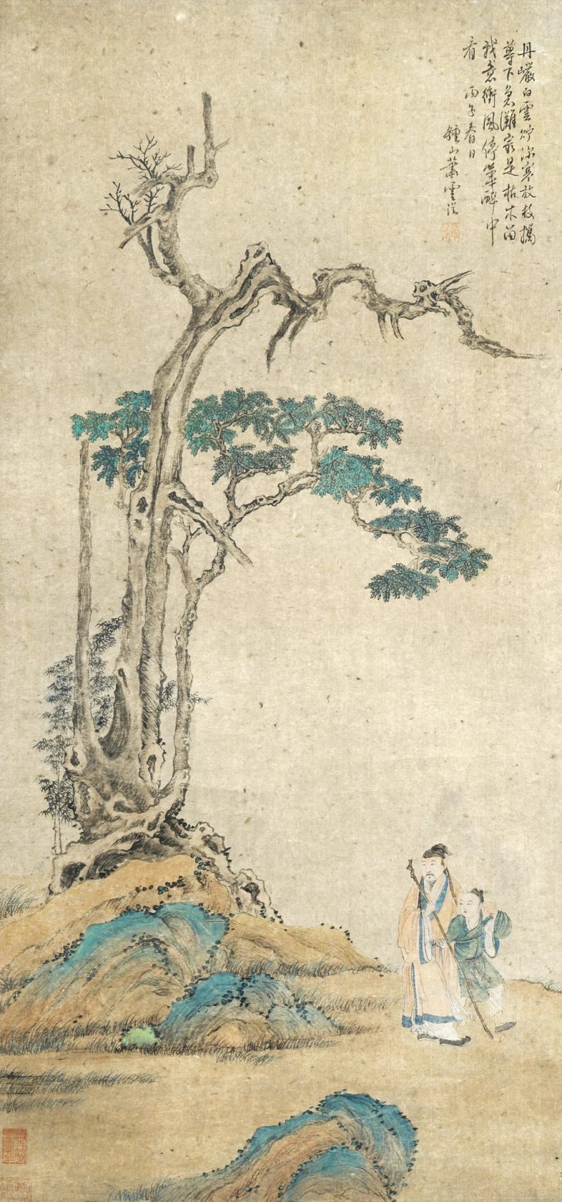    蕭雲從 山水人物