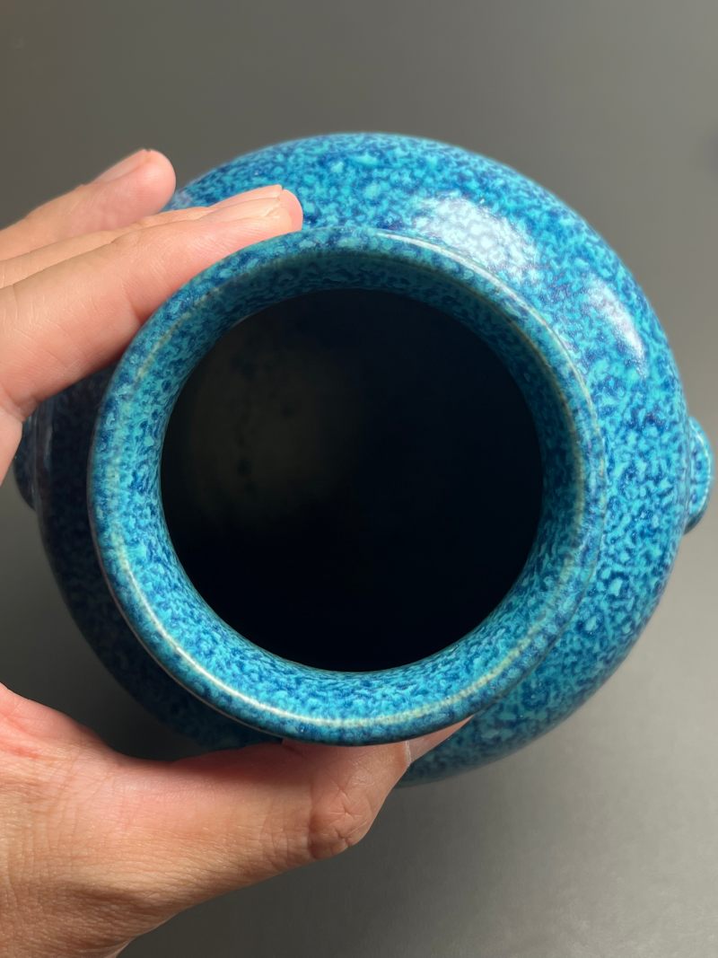 清乾隆  炉钧釉灯笼瓶 - 图20
