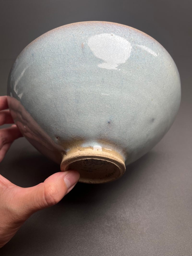 元  钧窑天青紫釉翠斑碗 - 图7