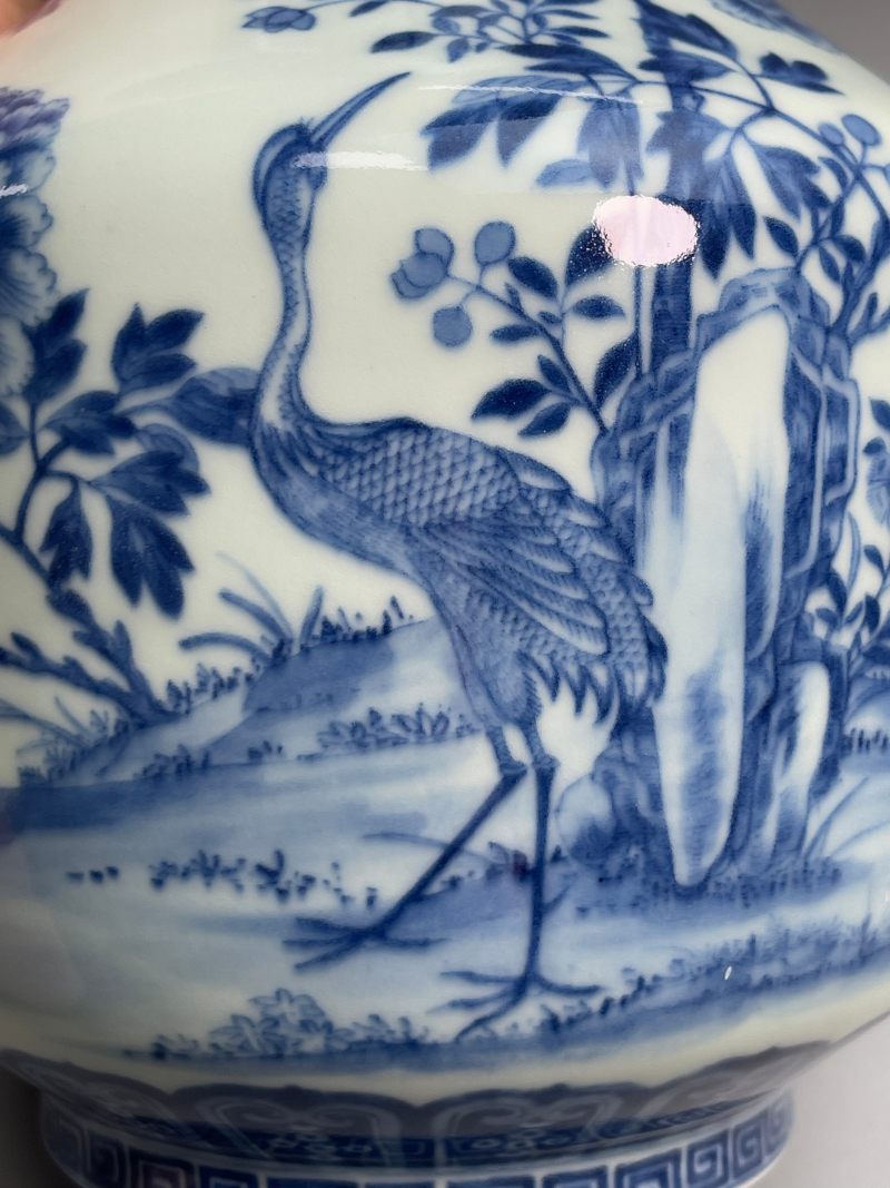 清道光  御制青花六合同春如意耳尊 - 图23