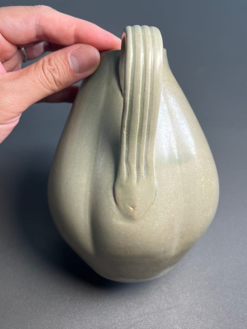 明或明以前  越窑青釉瓜棱形执壶（带盖） - 图10