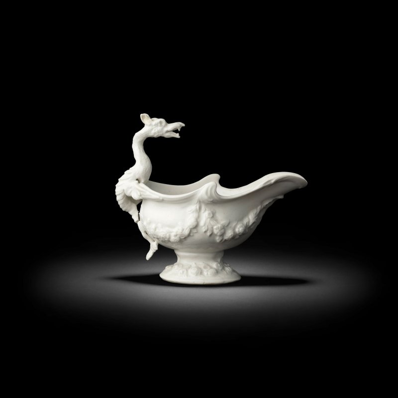 A good Bow white sauceboat, circa 1750
