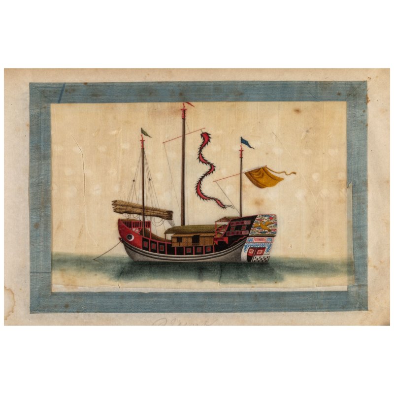 （傳）順呱 廣州學院畫派 風景民俗 設色紙本 冊頁六開 十九世紀 | ATTRIBUTED TO SUNQUA, GUANGZHOU SCHOOL 19th century