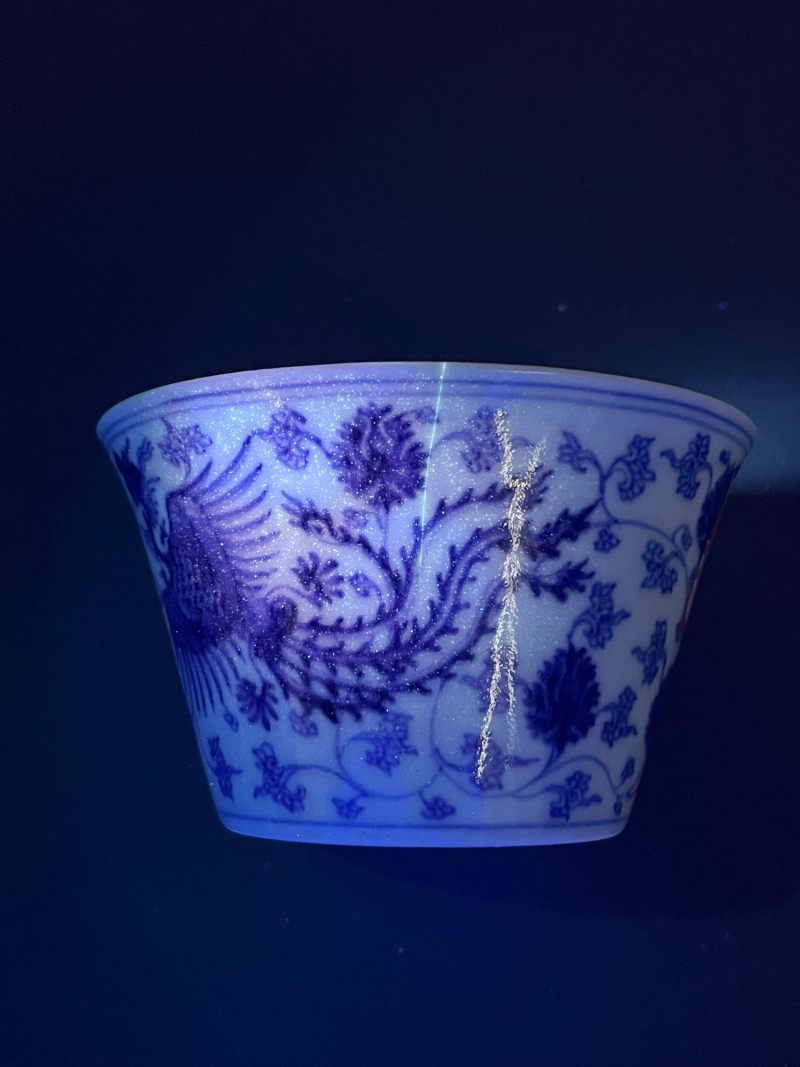清雍正  青花凤纹马蹄杯 - 图17