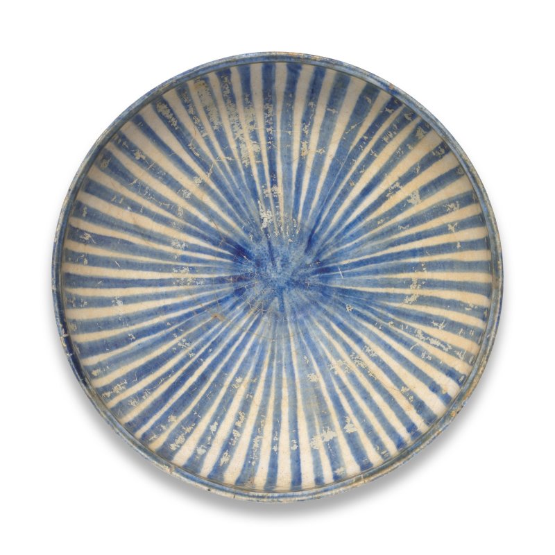A Kashan underglaze-painted pottery bowl - 图7