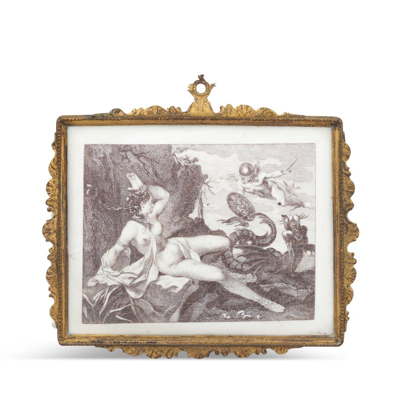 A Battersea enamel plaque, circa 1753-56 - 图3