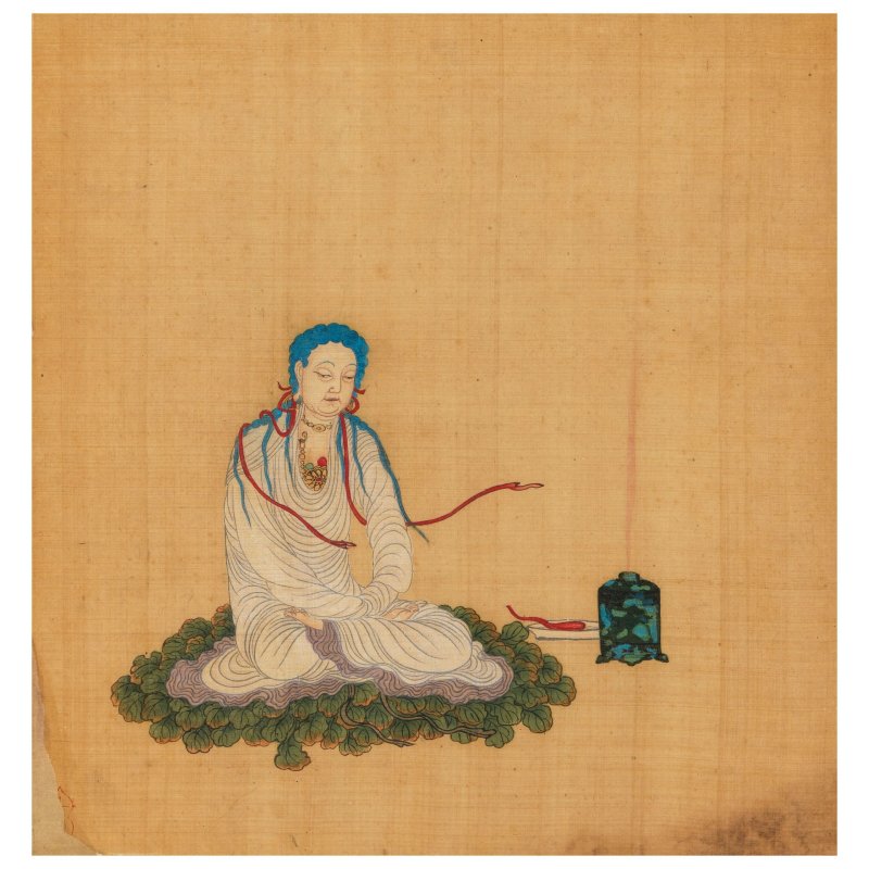 佚名（十九至二十世紀） 佛像三幅 設色絹本 鏡框 | ANONYMOUS (19TH/20TH CENTURY) - 图2