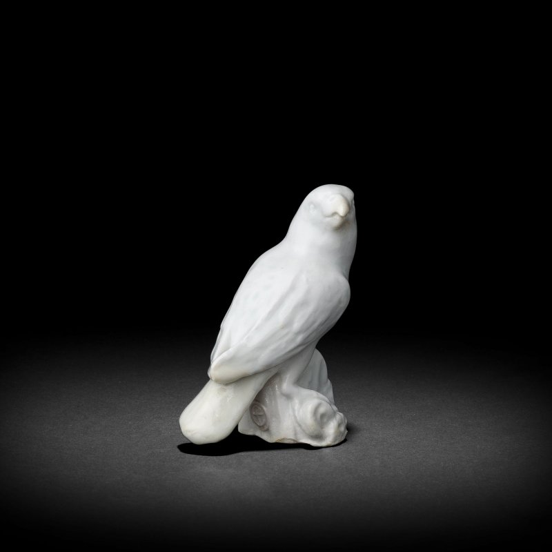 A rare Chelsea white model of a bird, circa 1749-52