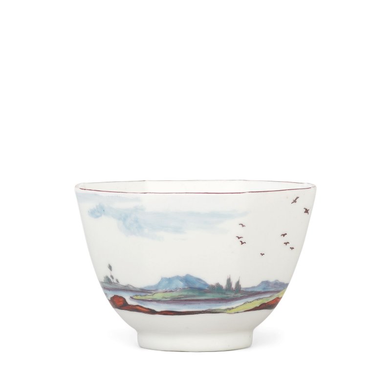 A Chelsea 'Fable' teabowl, circa 1752-53 - 图2