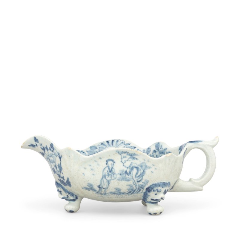 A fine Limehouse sauceboat, circa 1746-48
