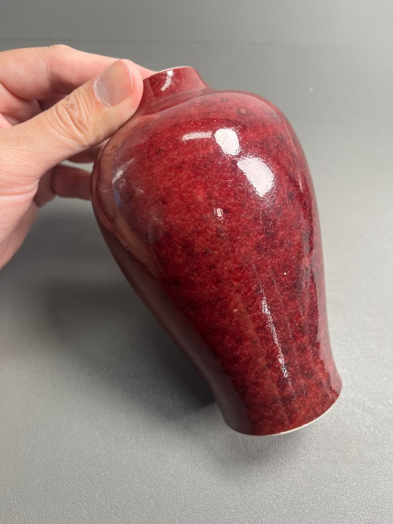 清康熙  郎窑红釉梅瓶 - 图6