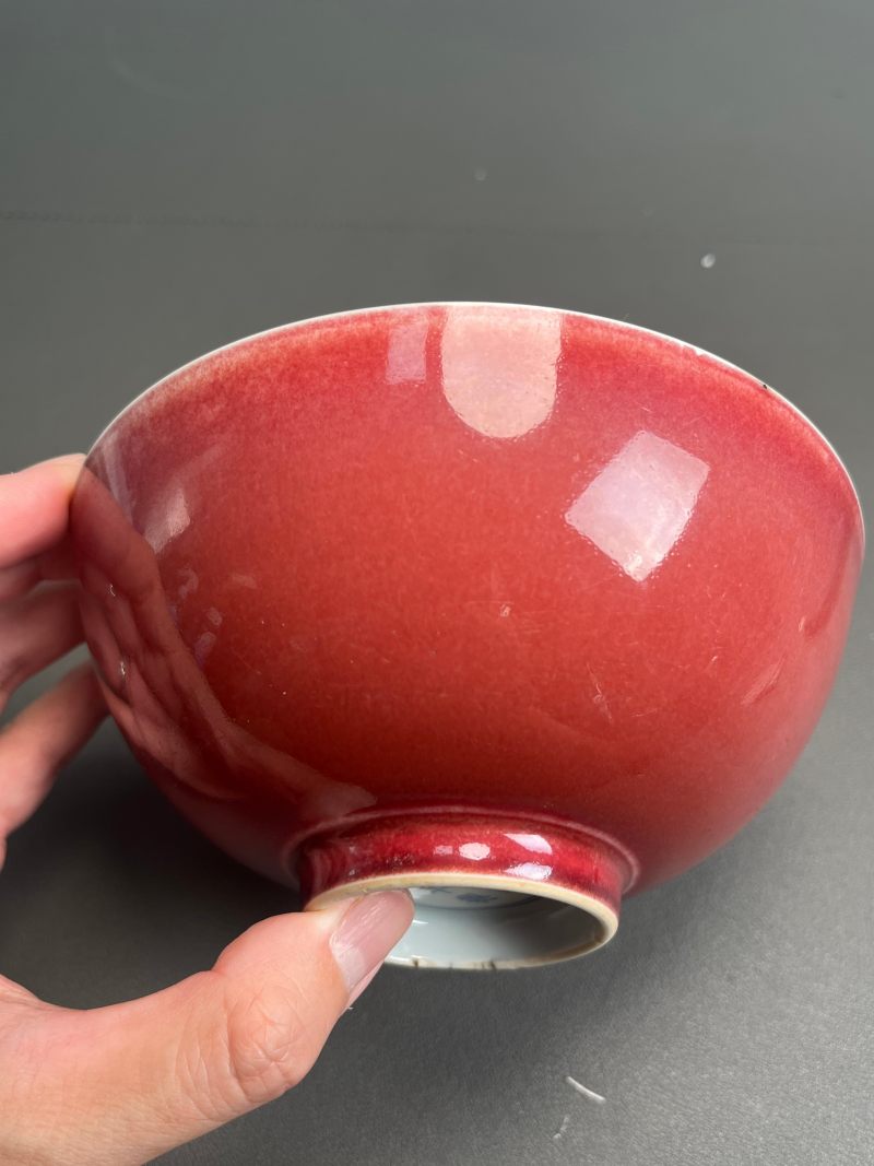 清雍正  祭红釉碗 - 图34