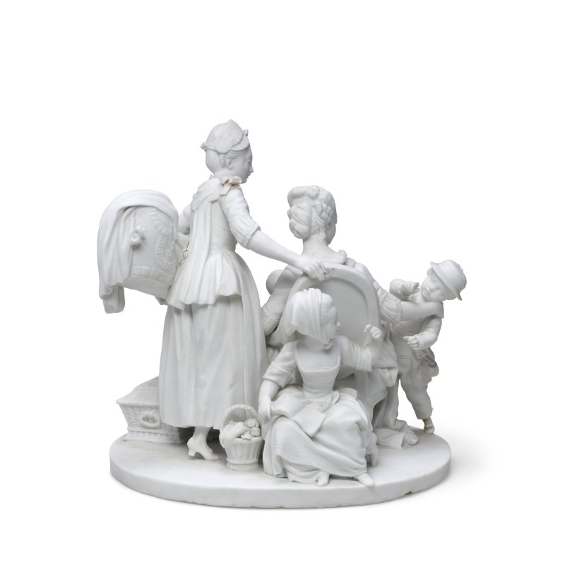 A Sèvres biscuit group of "La Nourrice," circa 1774 - 图2