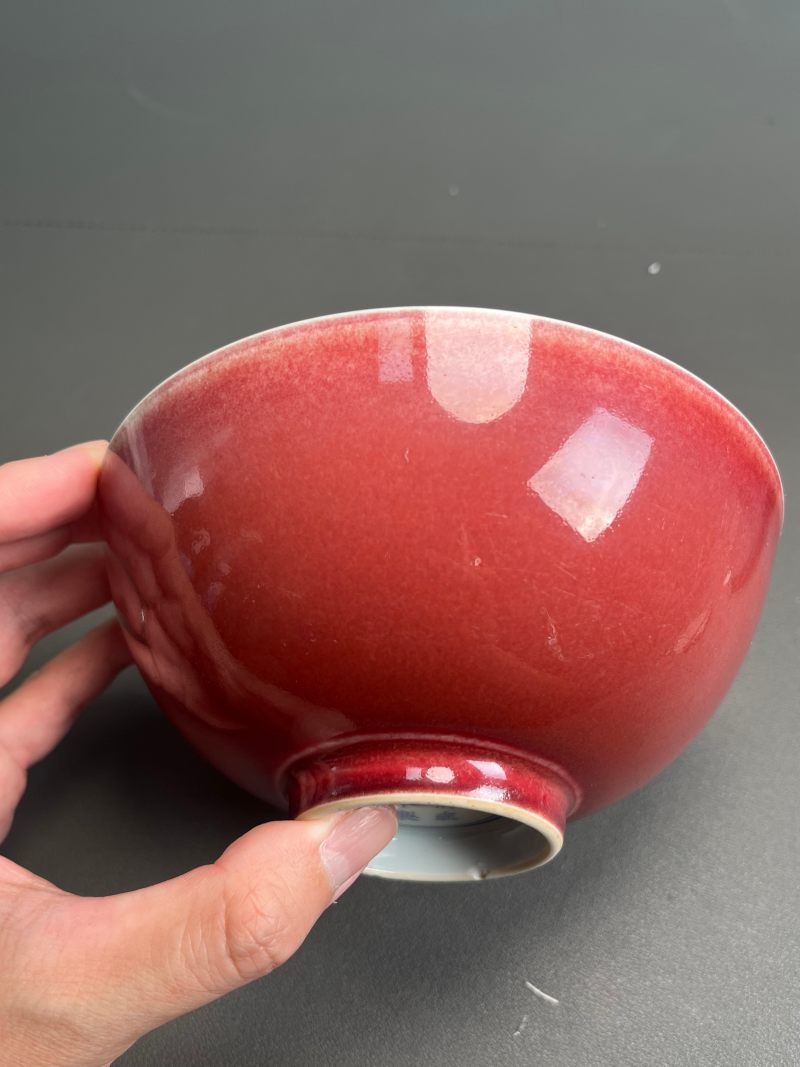 清雍正  祭红釉碗 - 图35