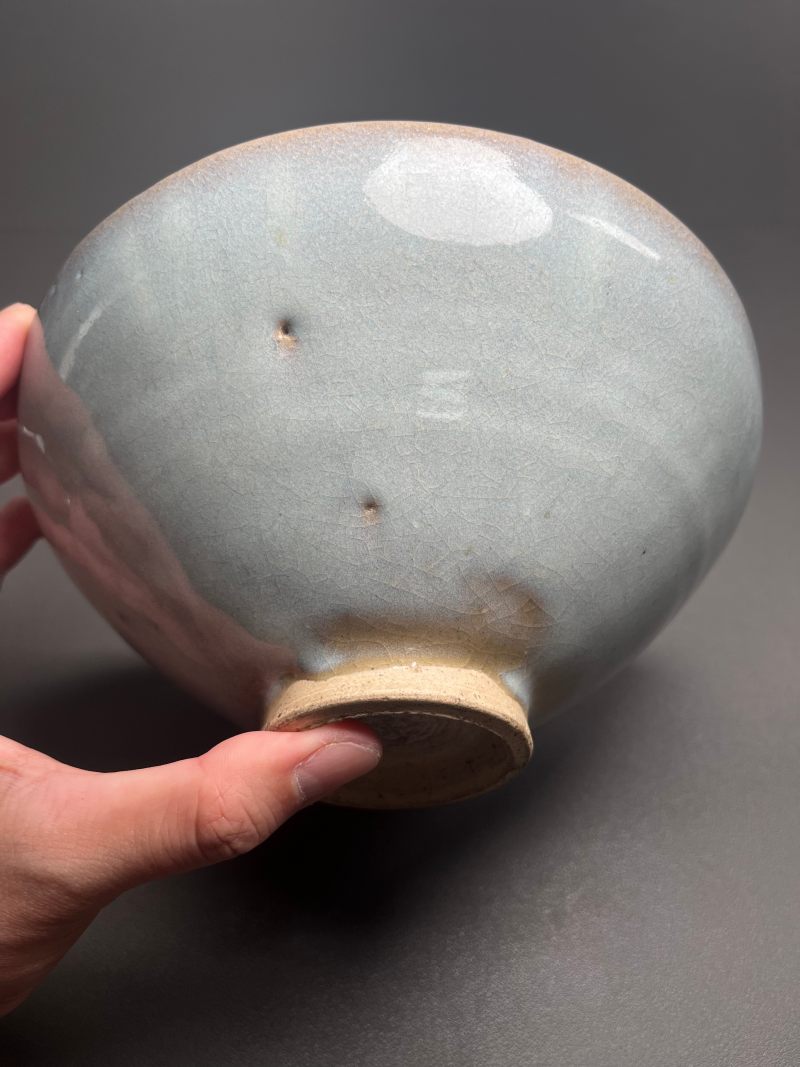 元  钧窑天青紫釉翠斑碗 - 图12
