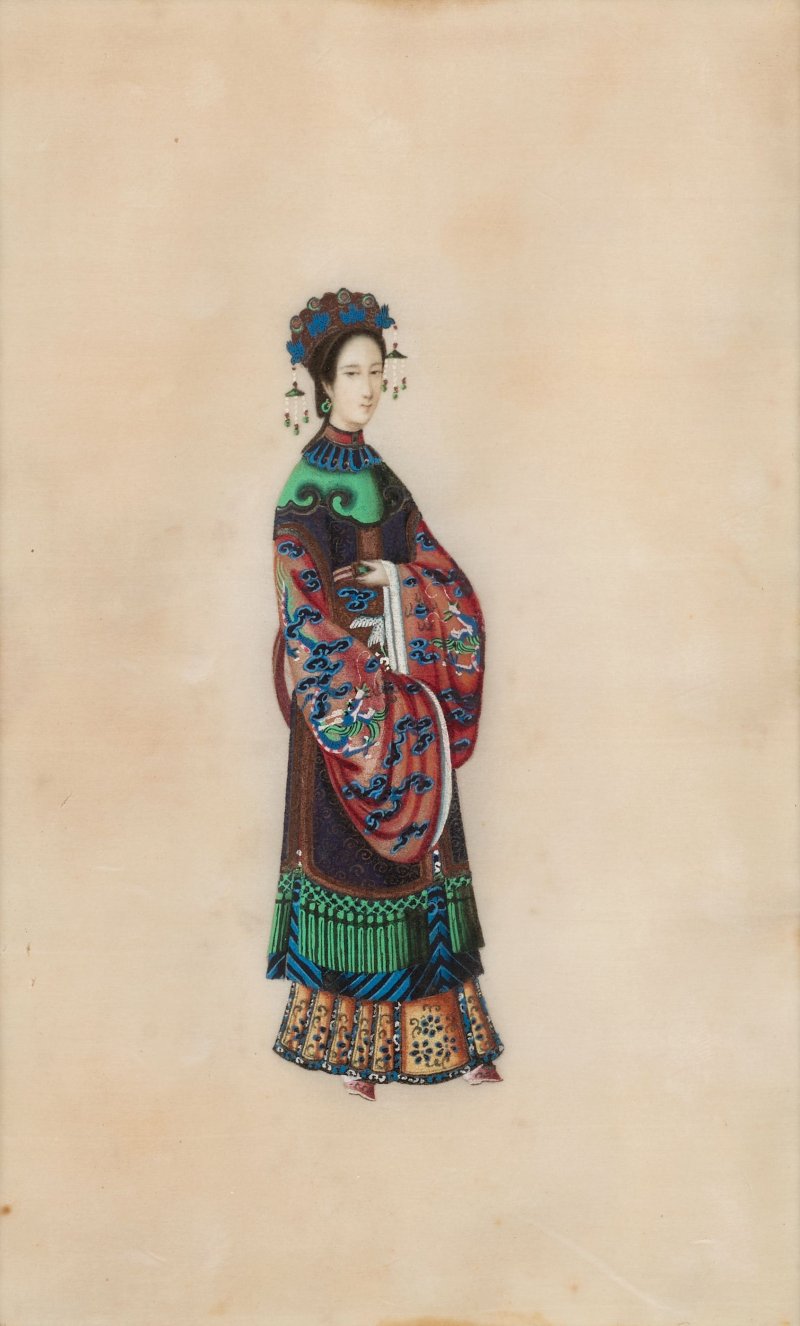 佚名 廣東學院畫派 清代官服圖 冊頁十幀 設色紙本 鏡框 十九世紀 | ANONYMOUS, GUANGDONG SCHOOL, 19th century - 图2